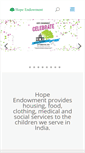 Mobile Screenshot of hopeendowment.org