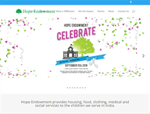 Tablet Screenshot of hopeendowment.org